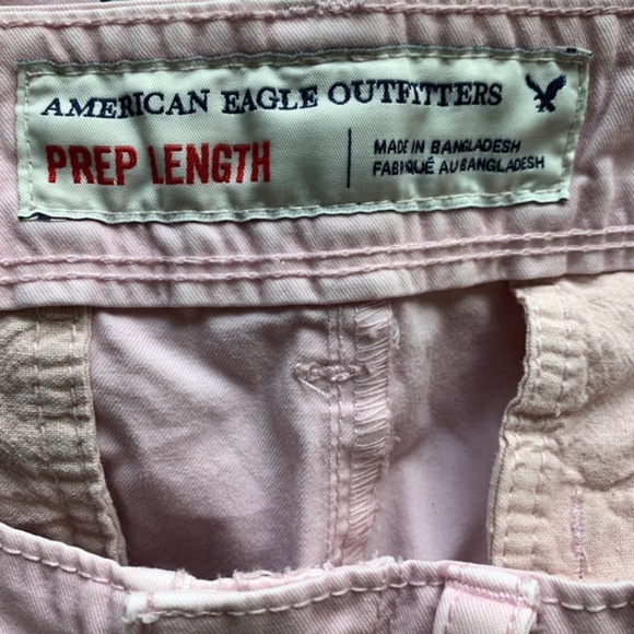 American Eagle / Pink Prep Length Flat Front Short size 33 my1 - Picture 7 of 8